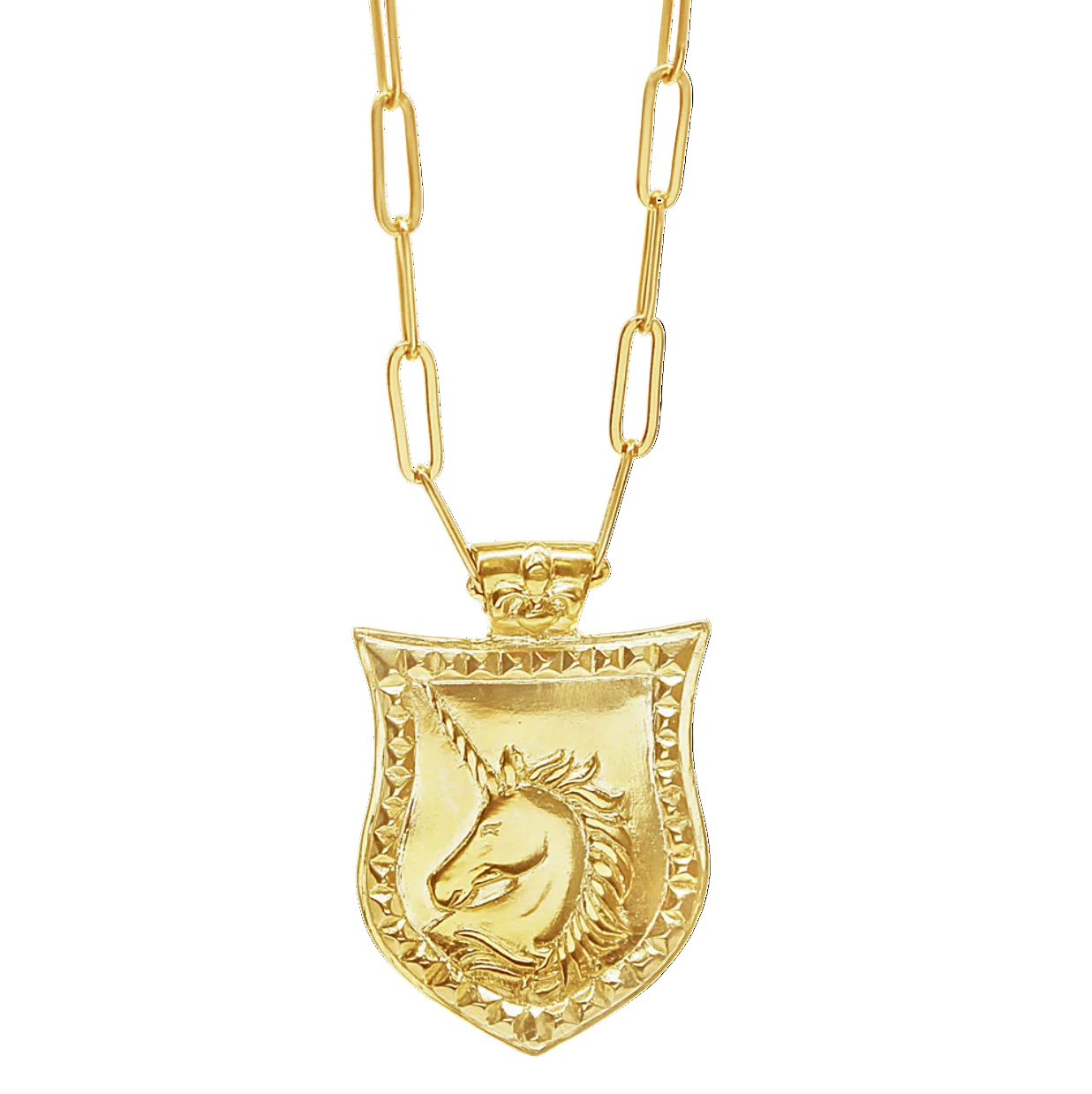 Unicorn Shield Necklace