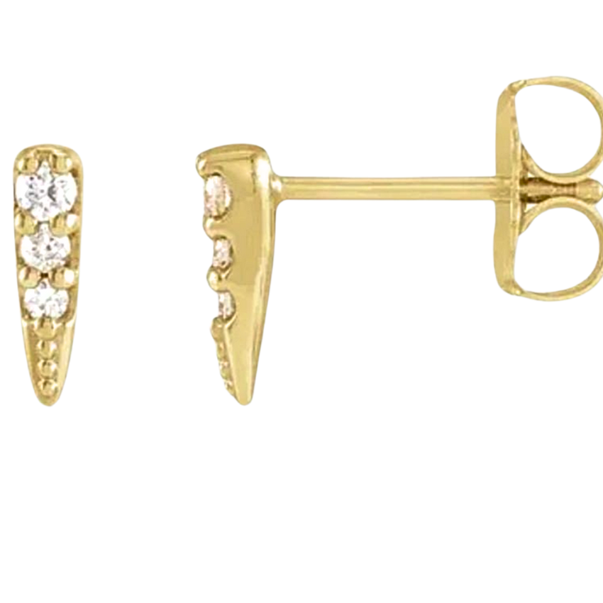 Diamond Spike Earrings