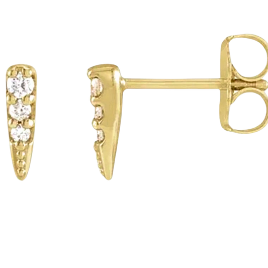 Diamond Spike Earrings