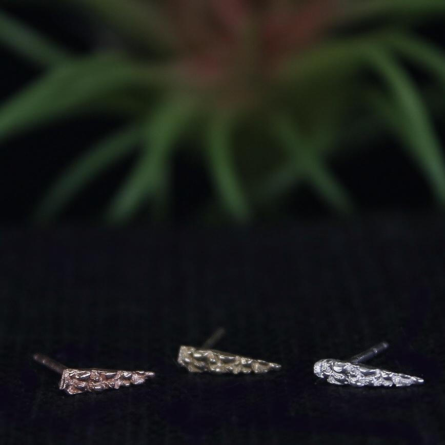 Rose Gold Shard Earrings