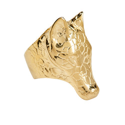 Gold Wolf Ring - kim baker