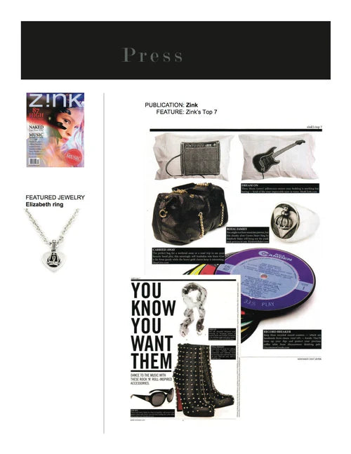 Zink Magazine + Crown Heart Ring