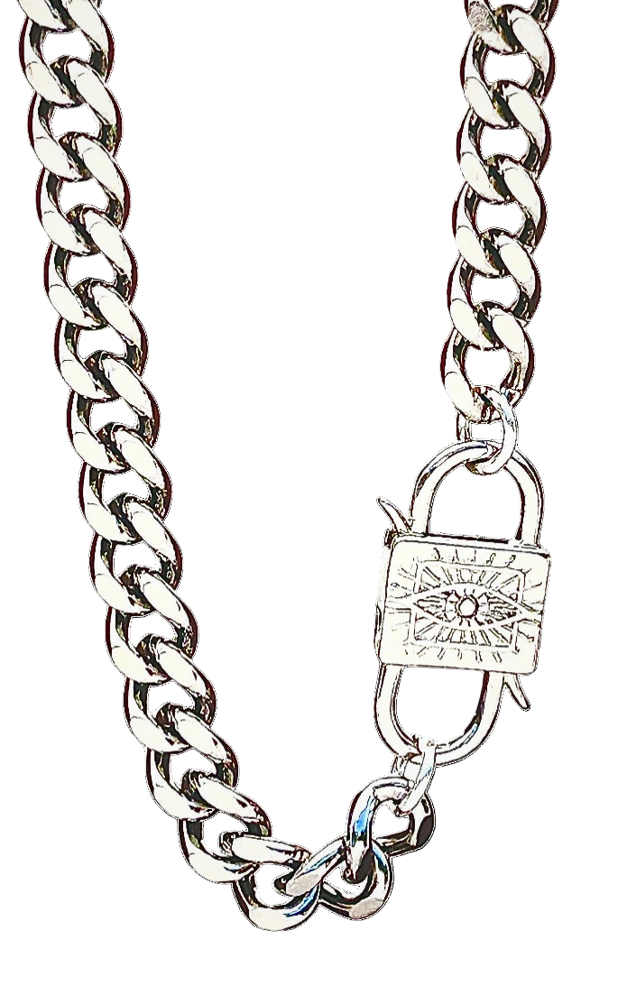Evil Eye Padlock Bracelet