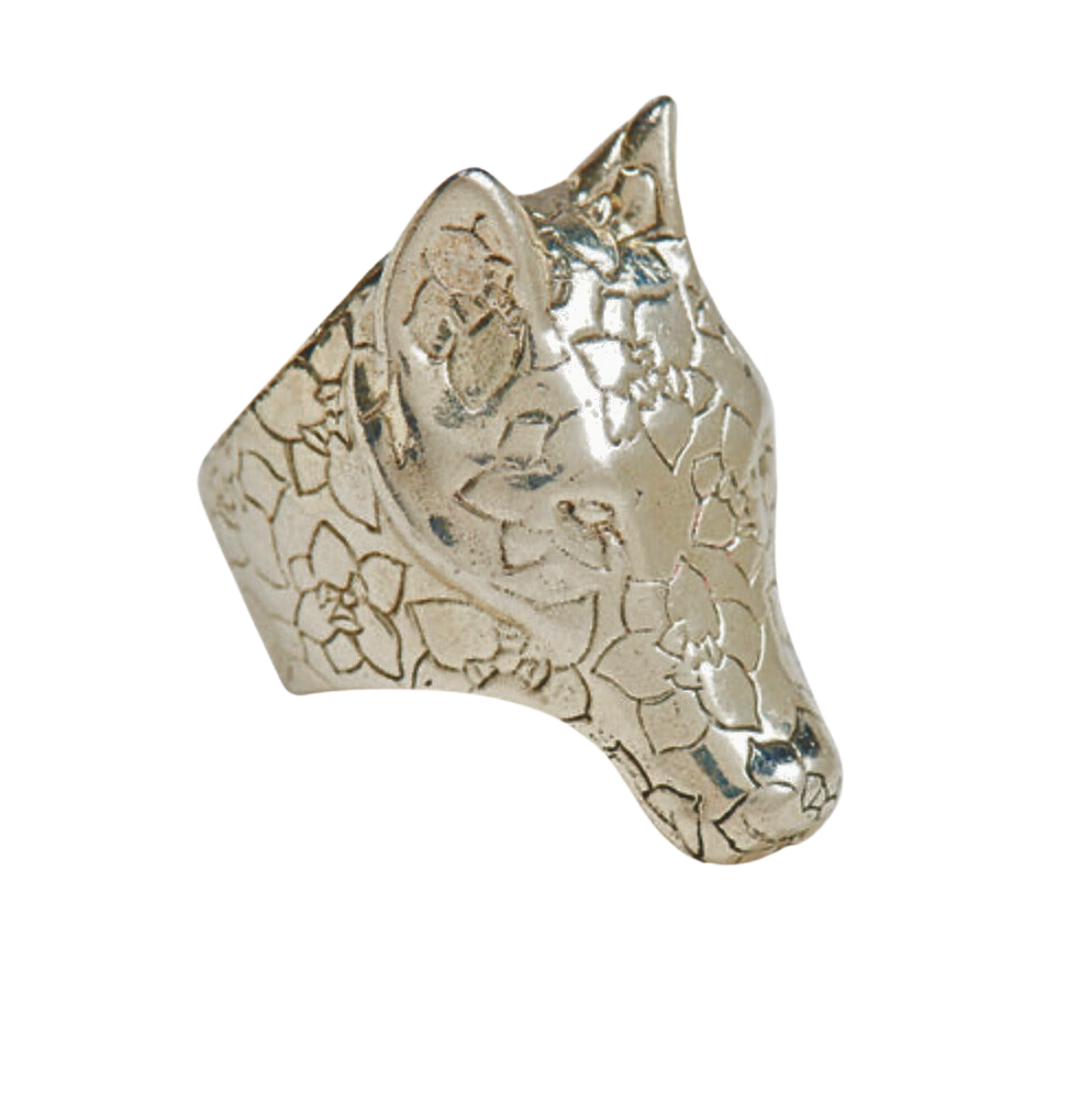 Silver Wolf Ring