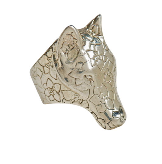 Silver Wolf Ring