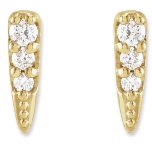Diamond Spike Earrings