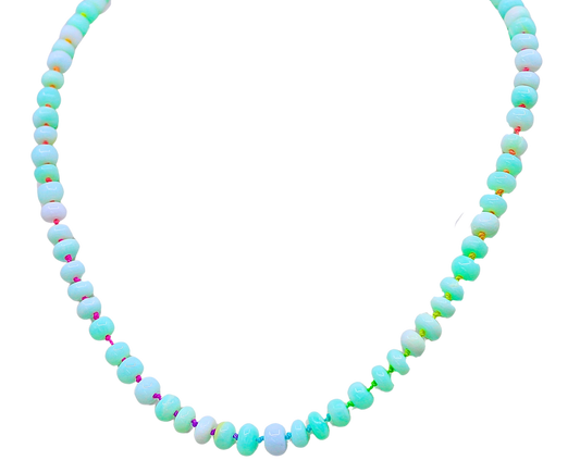 Electric Opal Necklace