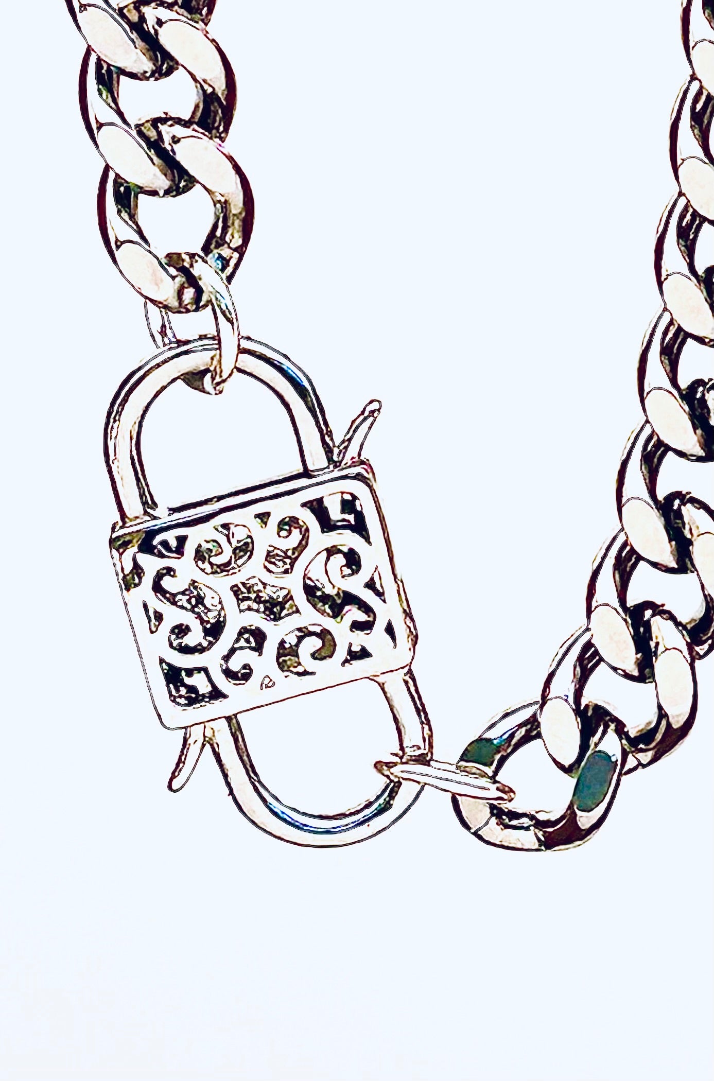 Evil Eye Padlock Bracelet