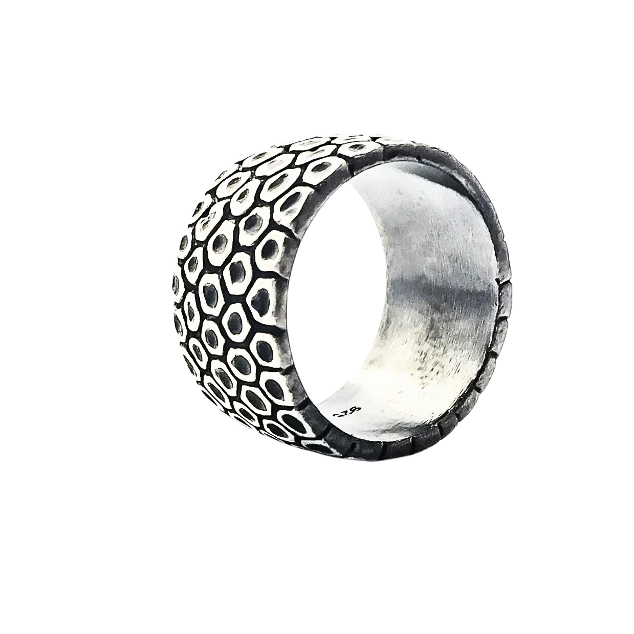 Silver Honeycomb Ring