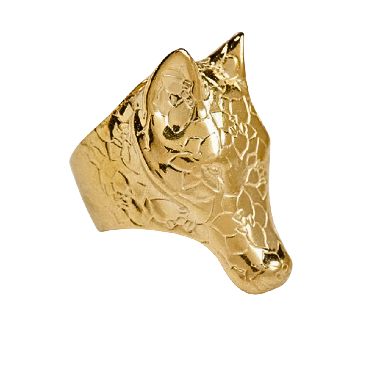 Gold Wolf Ring