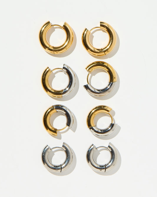 Two Tone Chub Hoops
