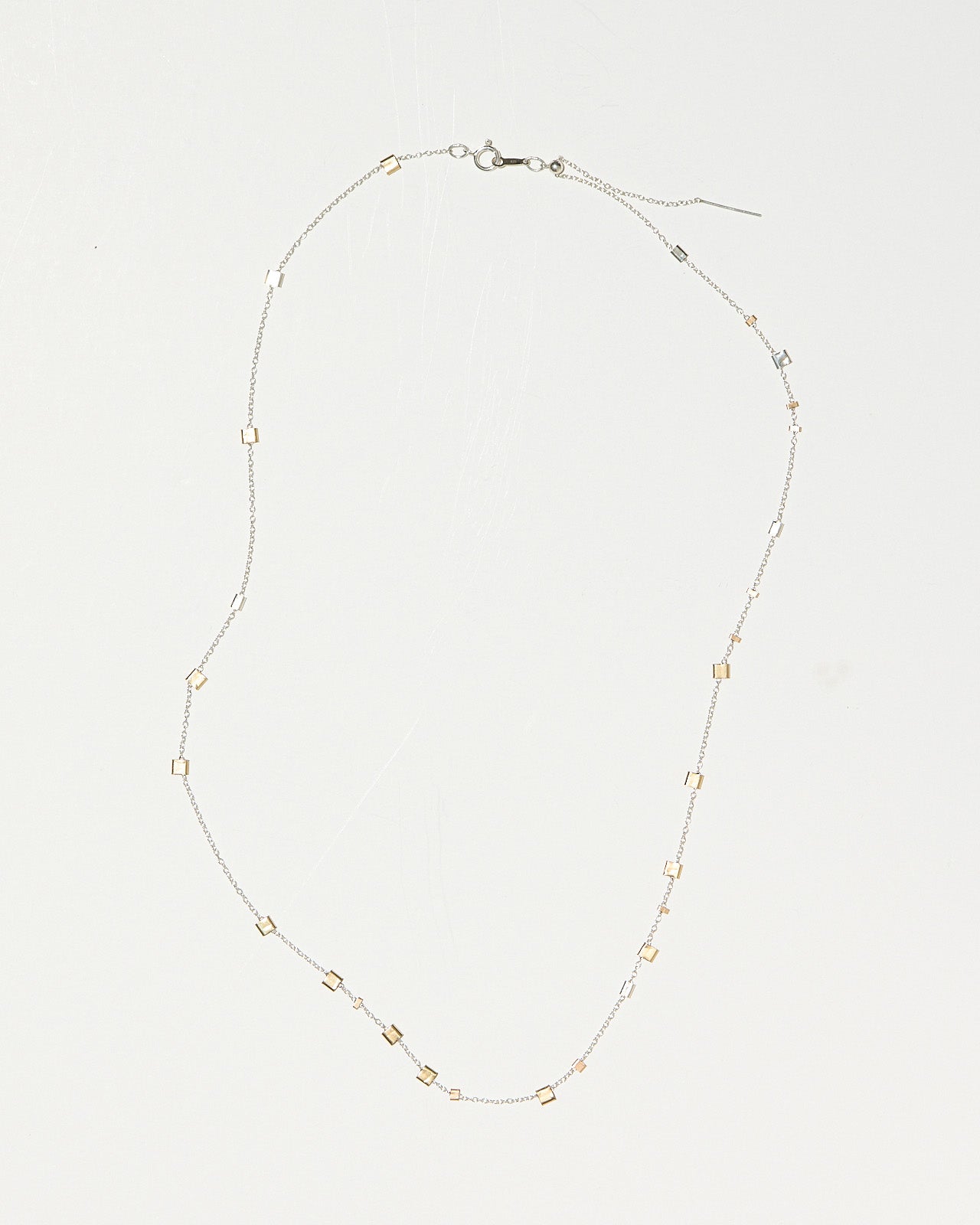 Mixed Metal Cubist Chain