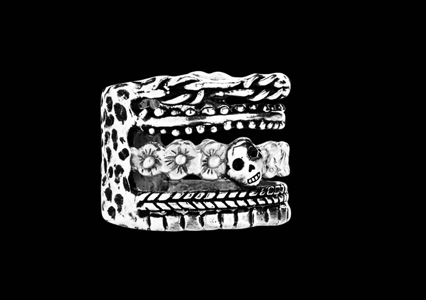 Stacking Skull Ring