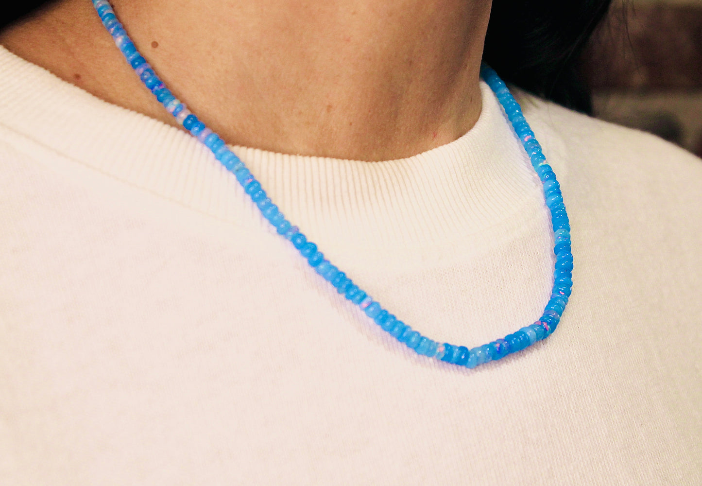 Blue Opal Necklace