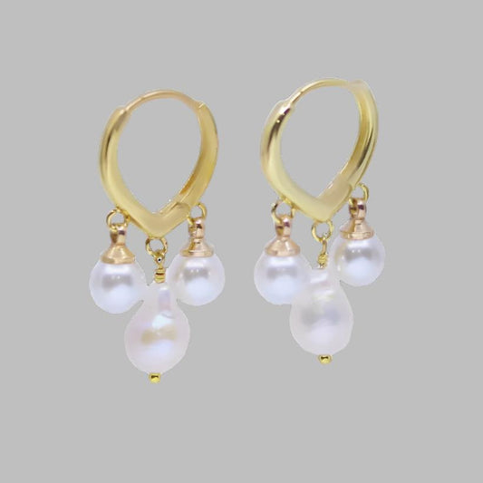 pearl hoops