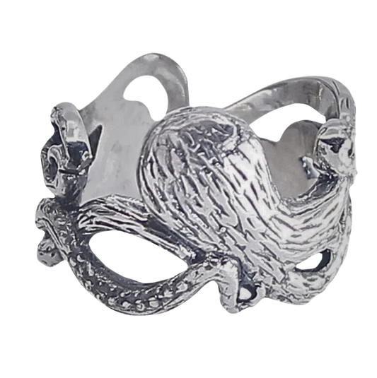 Silver Octopi Ring