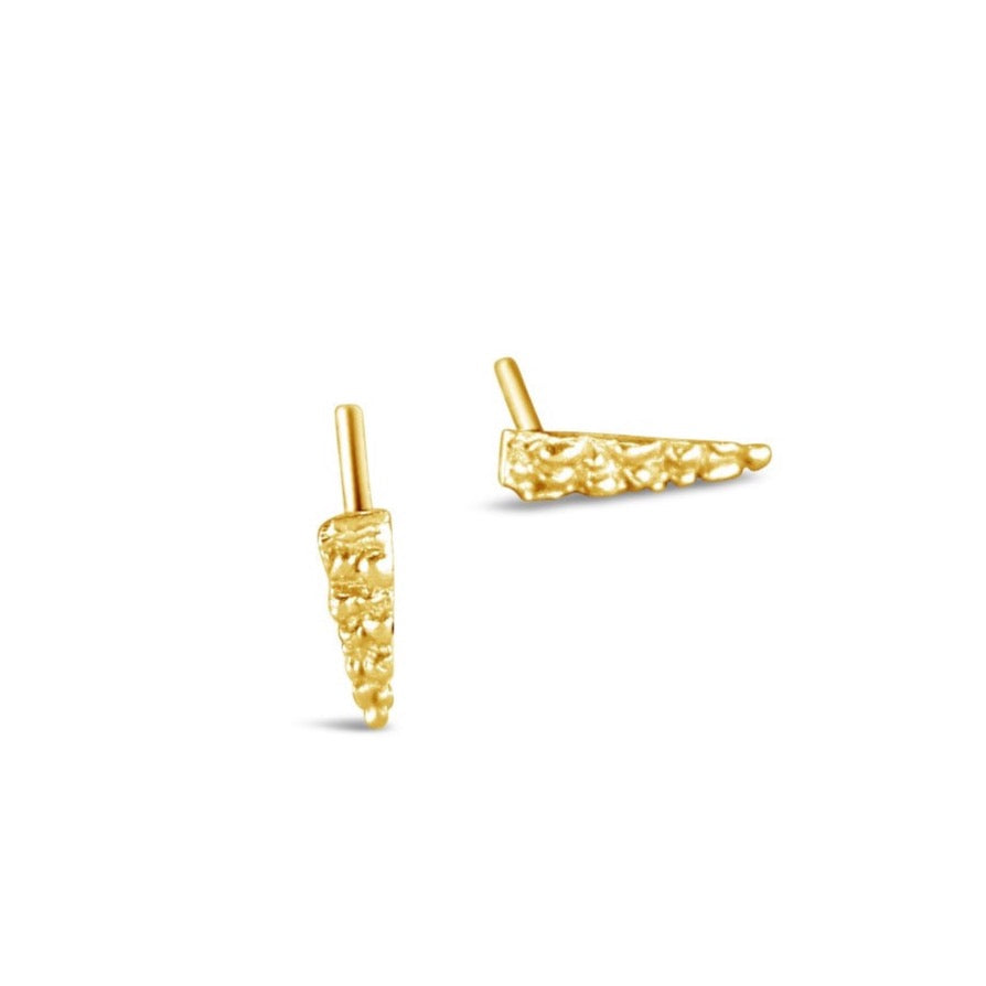 Shard gold earrings