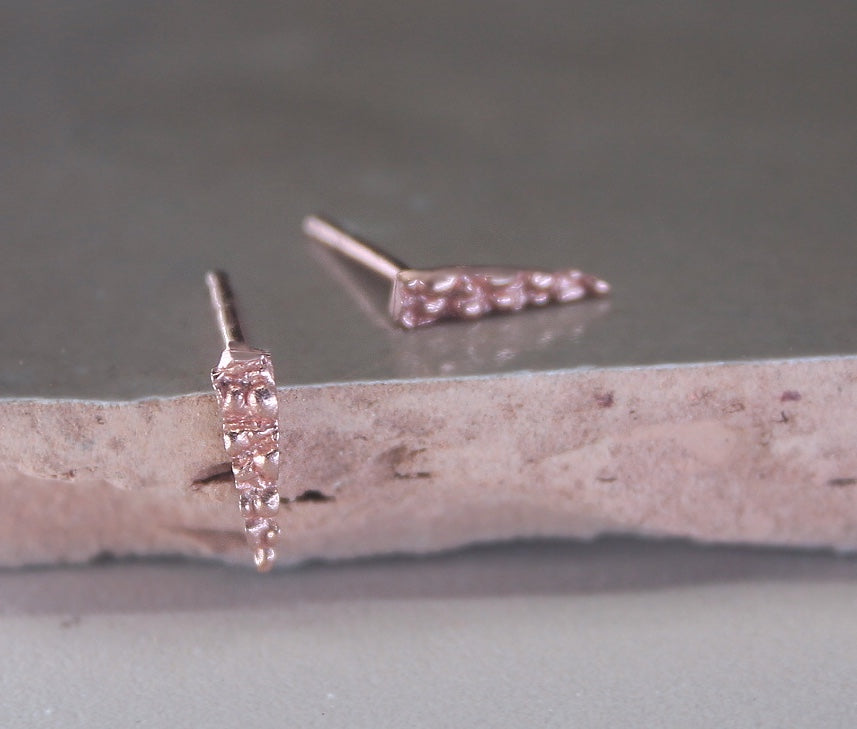 Rose Gold Shard Earrings