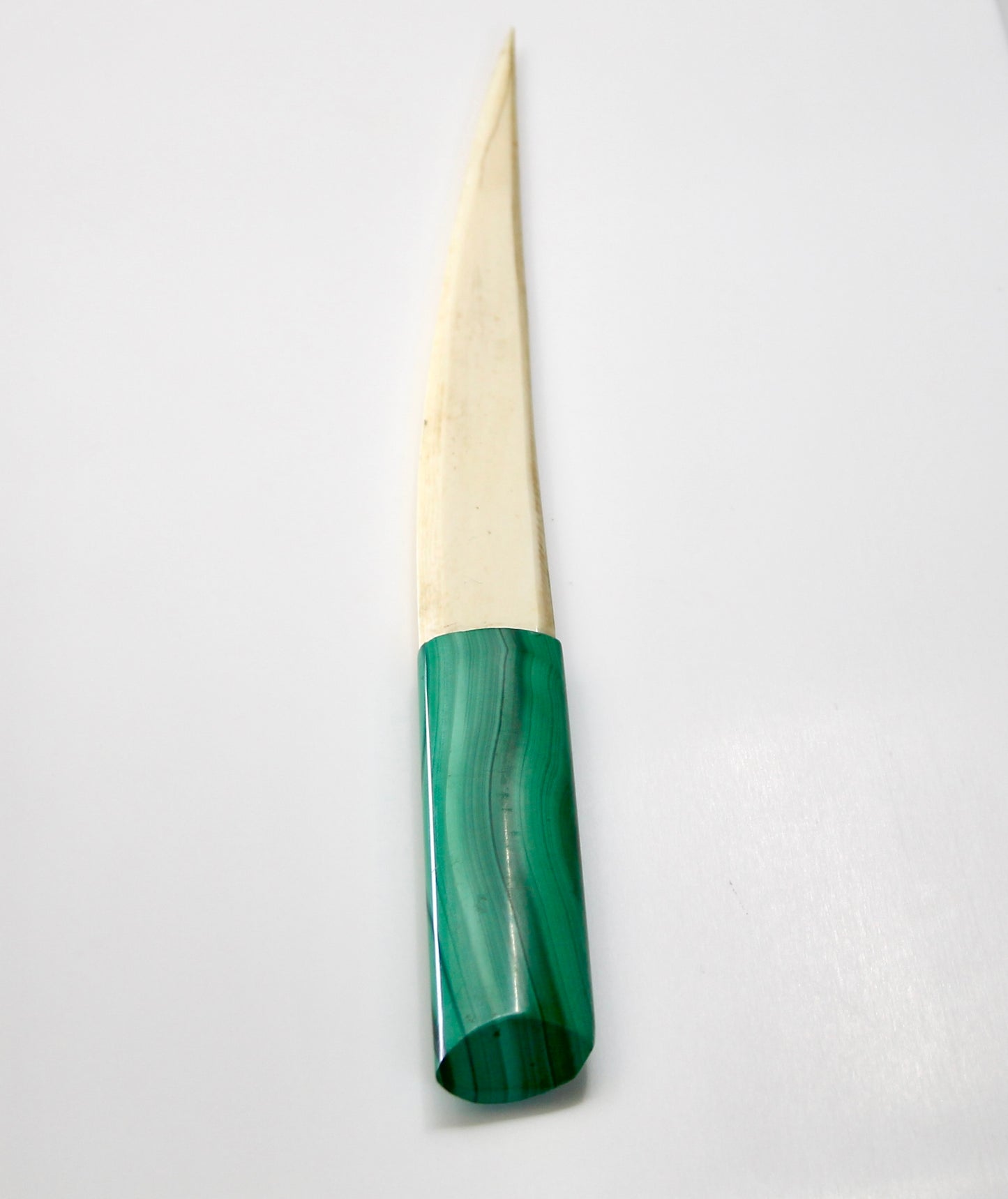 Malachite Horn Letter Opener