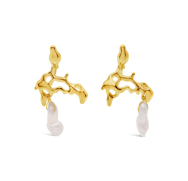 Kīlauea Pearl Earrings