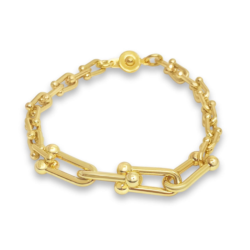 Gold Chain Tension bracelet