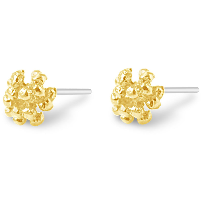 Gold Ivy Cluster Stud Earrings - kim baker