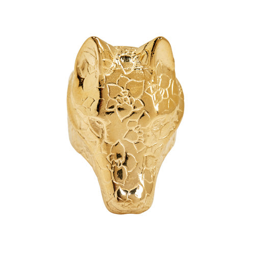 Gold Wolf Ring - kim baker