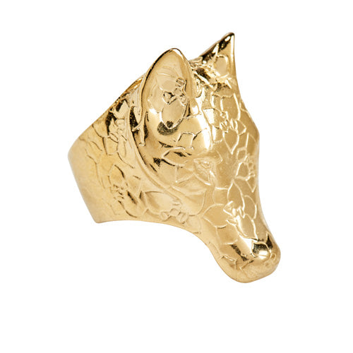 Gold Wolf Ring - kim baker